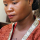 Kakai Annet, who lost her son Elijah, after attending the Serving His Children